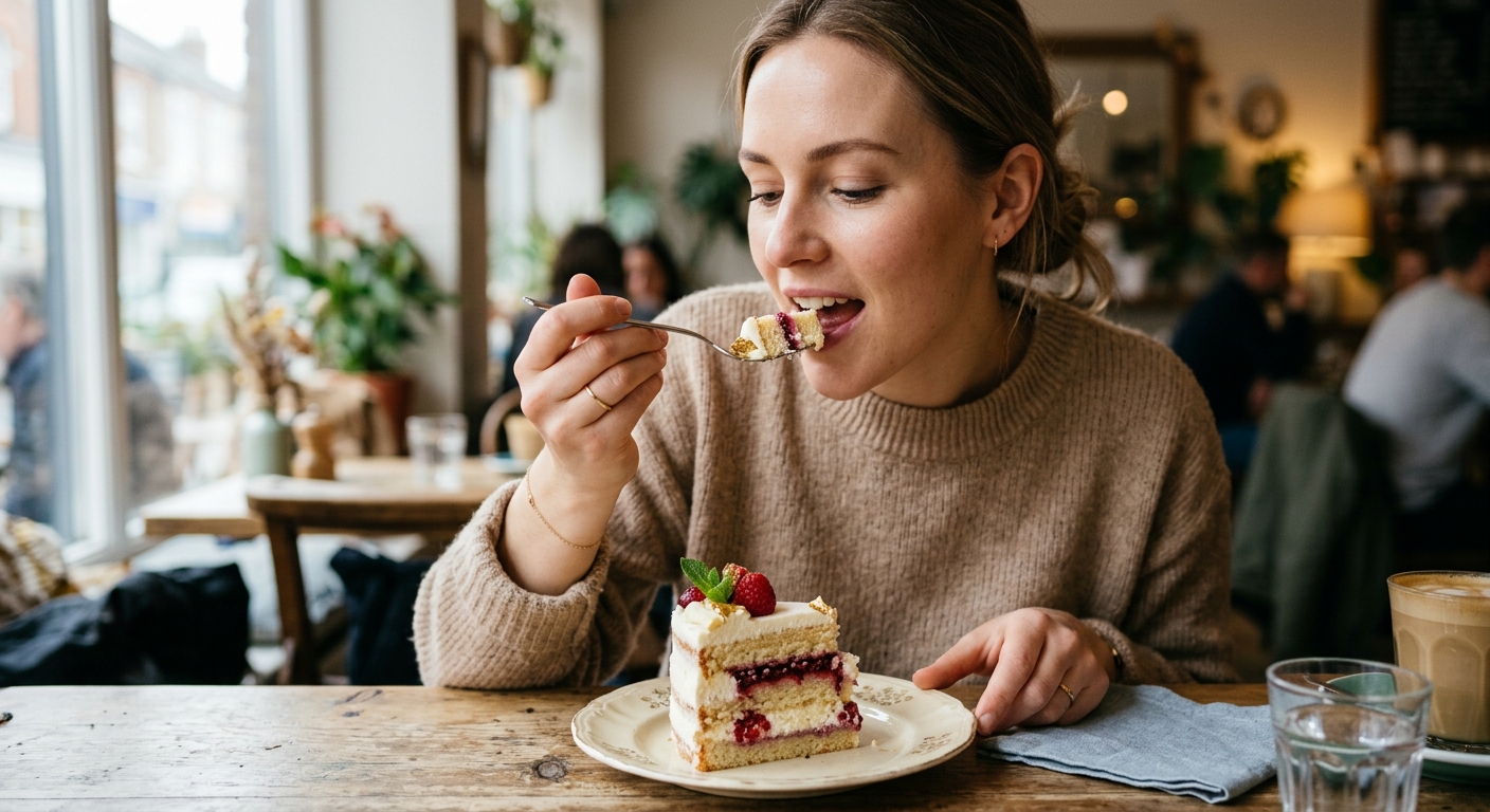 ケーキの食べ方