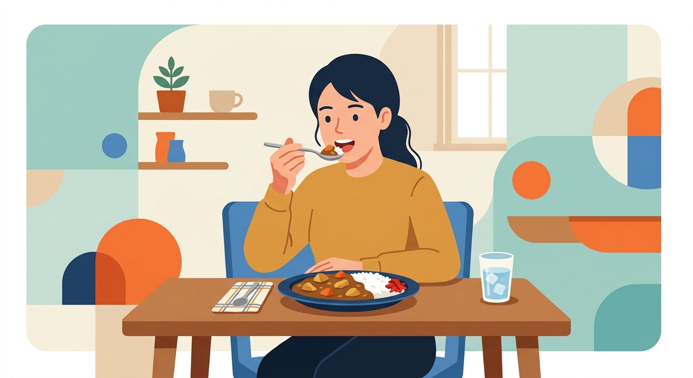 후쿠진즈케와 카레