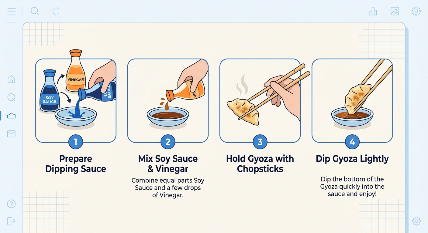 How to eat Gyoza
