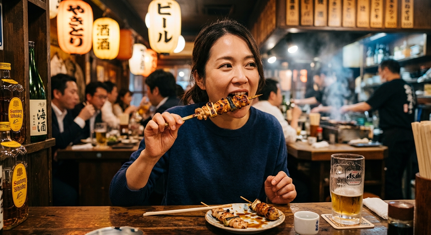 야키토리 먹는 법